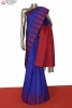 Thread Weave Contrast Handloom Soft Silk Saree-Slubs Weave